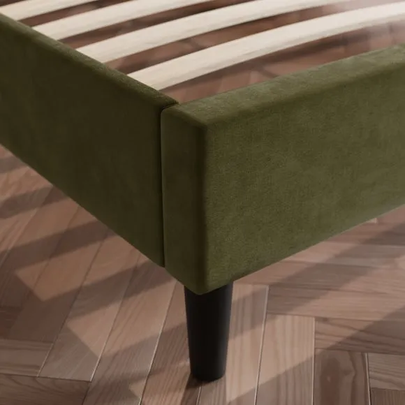 Alara Pleated Velvet Bed Frame 3