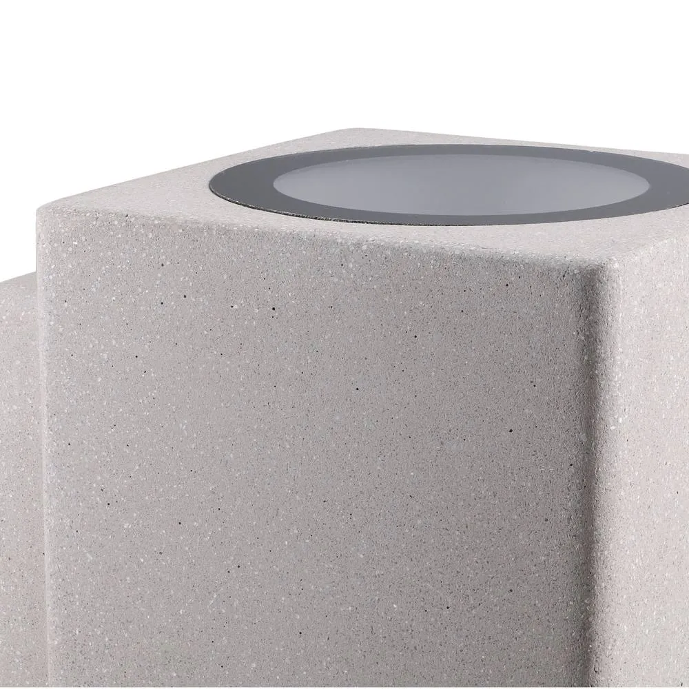 Netlighting Rem Up Down Wall Fixture IP44 GU10 7W Cement in Grey 2