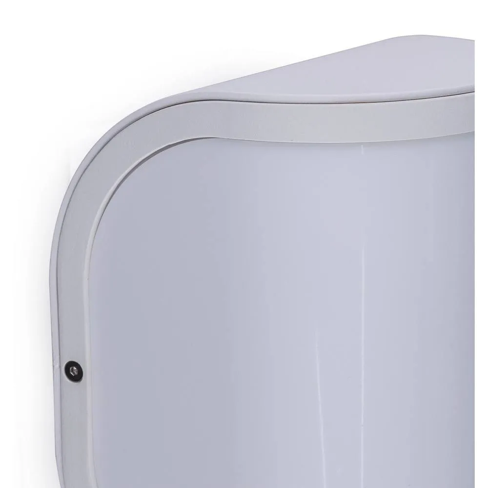 Netlighting Segga Outdoor Flush Wall Lamp White IP44 1x E27 3