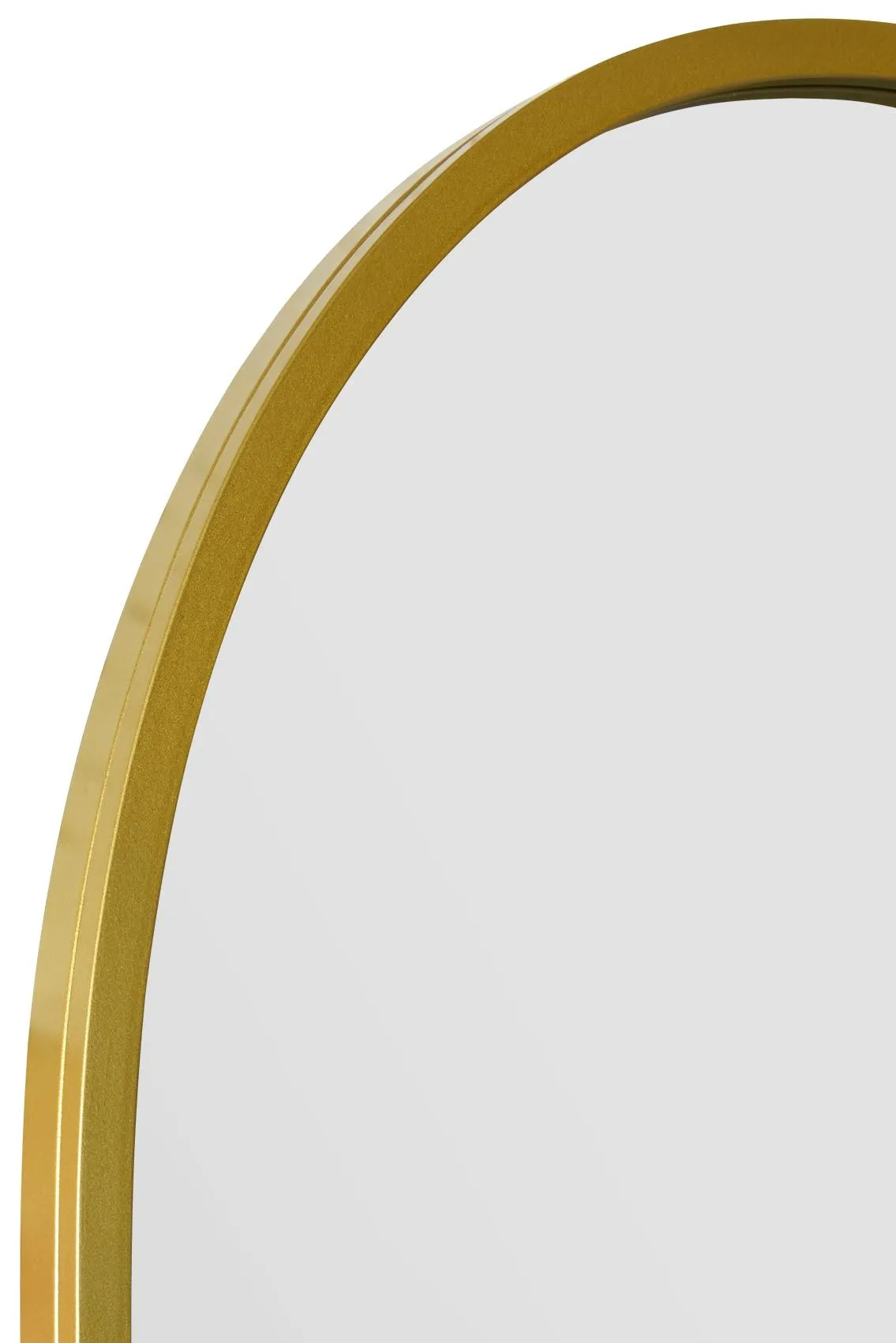MirrorOutlet The Arcus Gold Framed Arched Leaner/Wall Mirror 71" X 35" (180CM X 90CM) 3