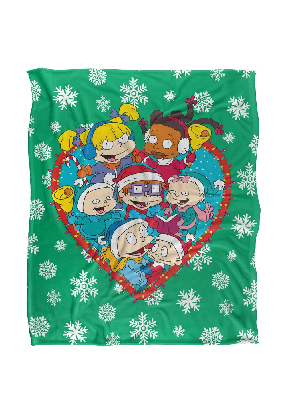 Nickelodeon Rugrats Group Christmas Silky Touch Super Soft Throw Blanket 152 X 127 cm in White