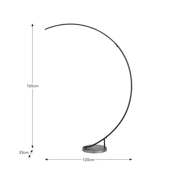 Quinlan Exaggerated Touch Dimmable Arc Floor Lamp 5