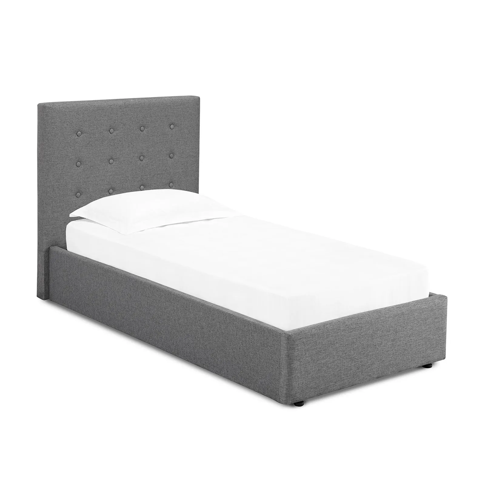 Lucca Grey Upholstered Bed Frame Grey