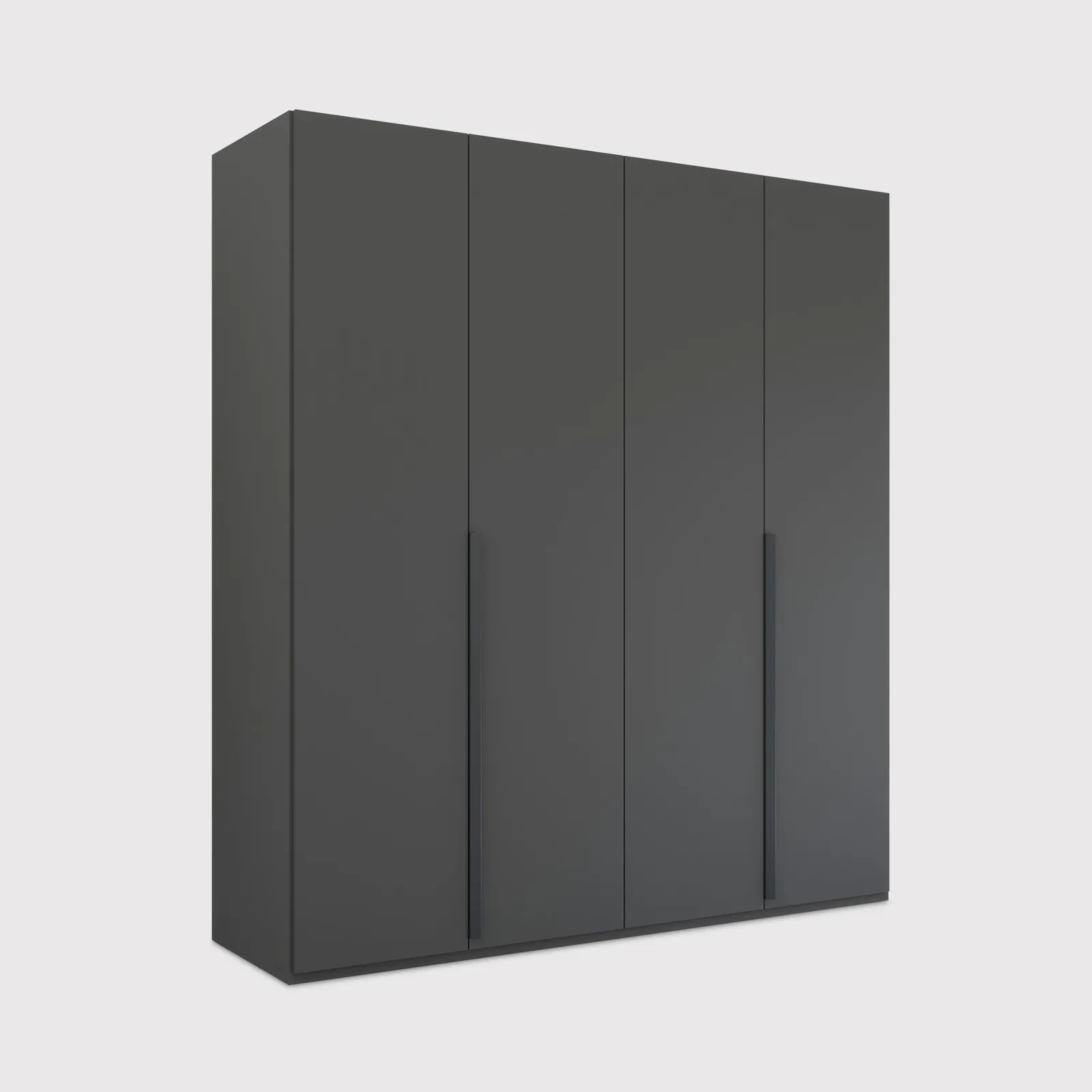 Frans 4 Door Wardrobe 201Cm, Black | Barker & Stonehouse