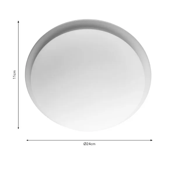 Lotto Bathroom Flush Ceiling Light 5