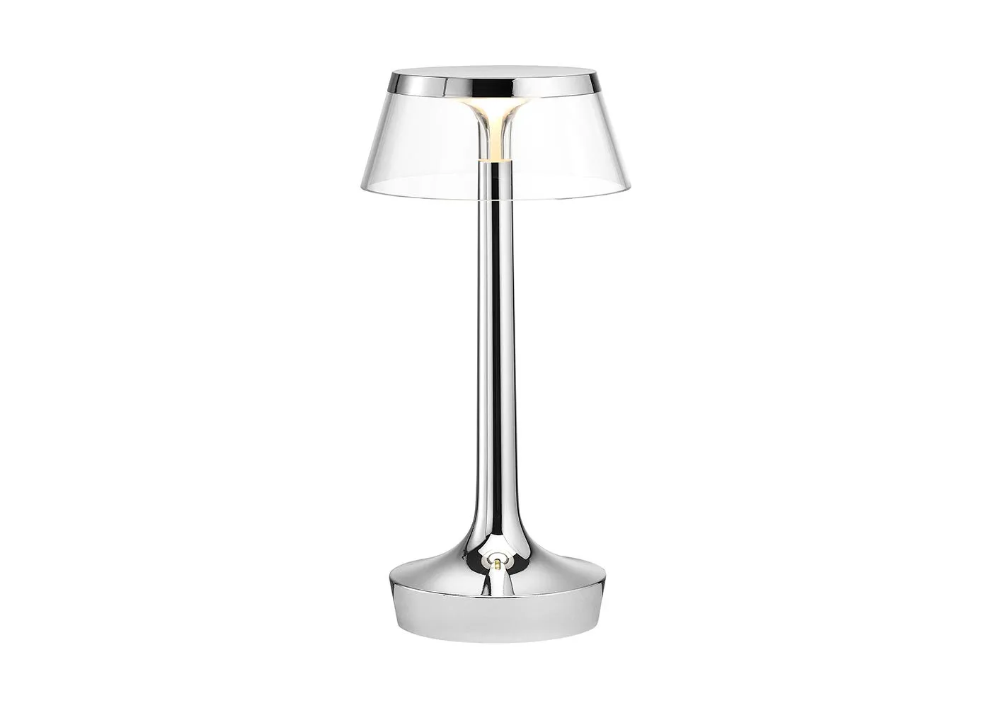 Flos Bon Jour Unplugged LED Portable Table Lamp Chrome 1