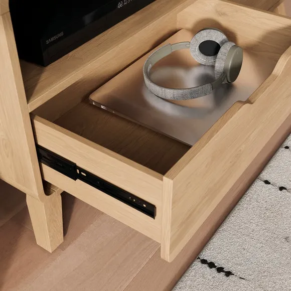 Edda Standard TV Unit for TVs up to 55", Oak Effect 5