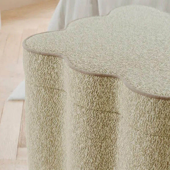 Wavie Tonal Boucle Storage Ottoman 4