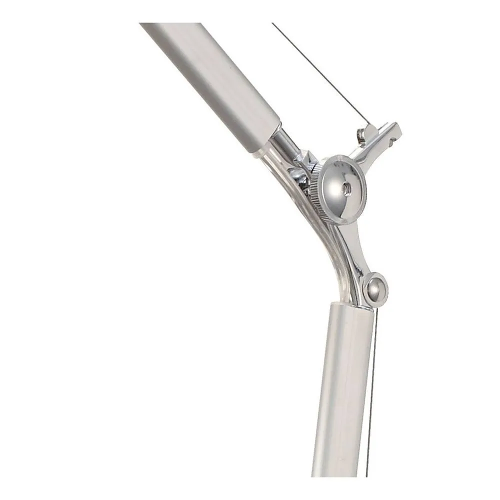 Netlighting Karis Wall Light Silver Chrome E27 Cream Pearl Shade 6