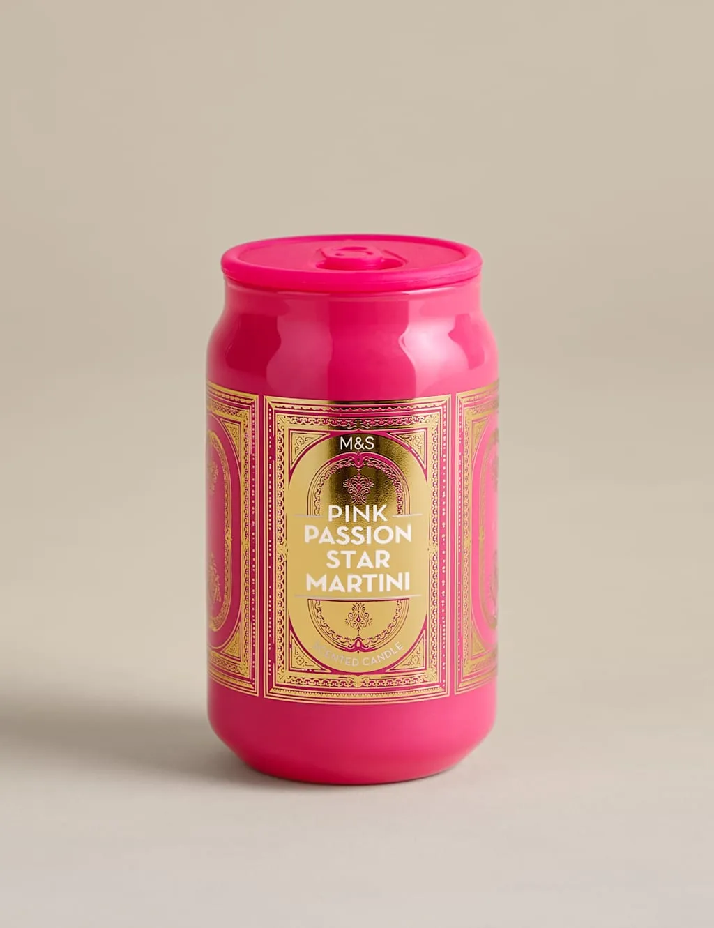 M&S Pink Passion Star Martini Tinny Scented Candle Multi