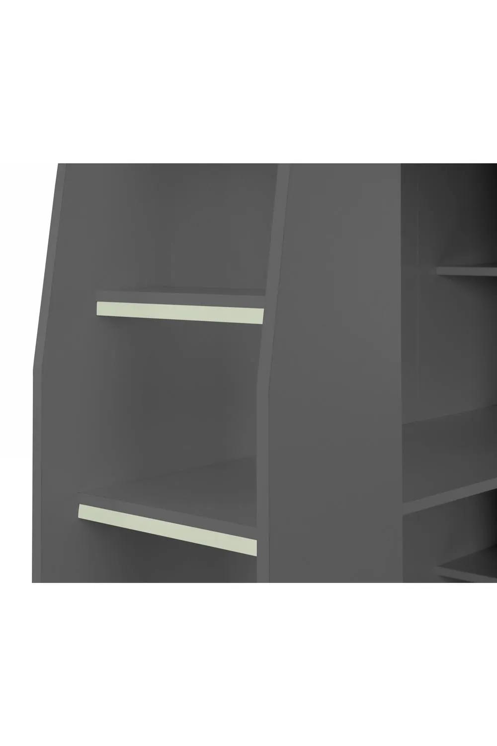 Julian Bowen Nebula Gaming Highsleeper Loft Bed with Desk in Dark Grey 4