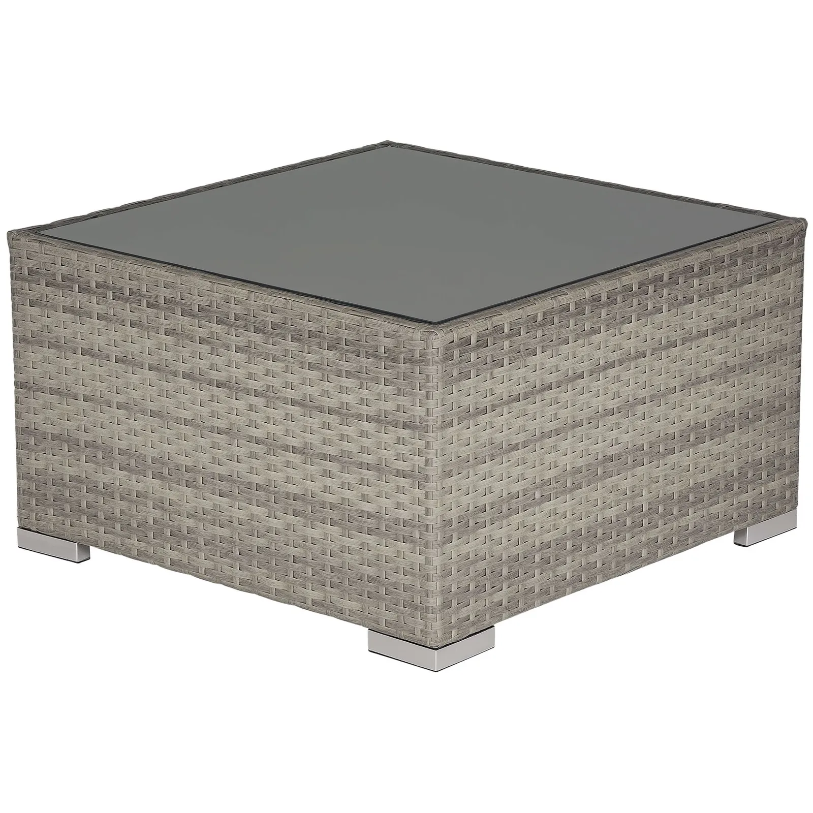OUTSUNNY Outdoor Garden Furniture Rattan Single Middle Sofa w/ Cushions in Grey 2