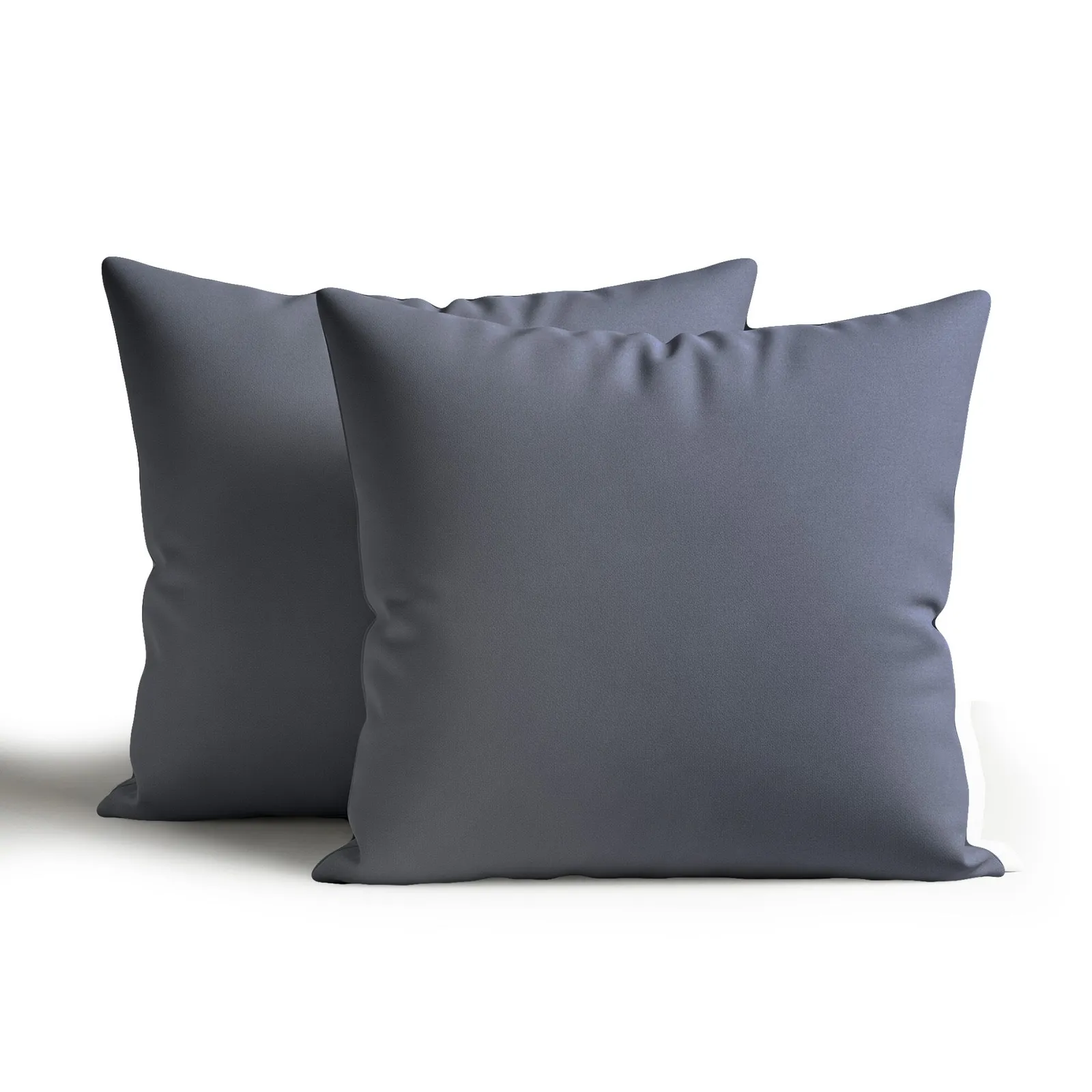 Snug City Waterproof Outdoor Garden Patio Cushion Cover & Inner Square Pack Of 2 in Dark Grey