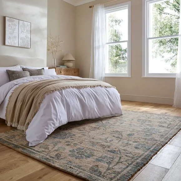 Dua Floral Jute Rug