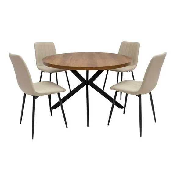 Panama Round 4 Seater Large Dining Table 4