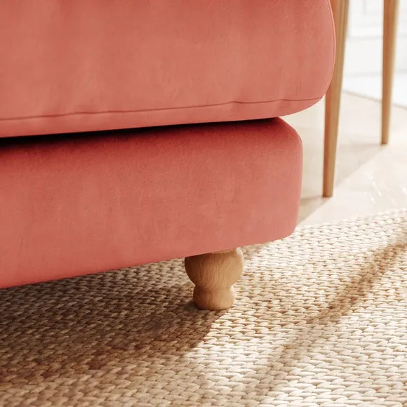 Martha Matte Plush Velvet 2 Seater Sofa 4