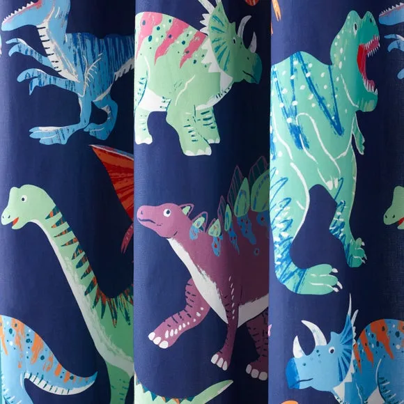 Bright Dino Blackout Eyelet Curtains 3