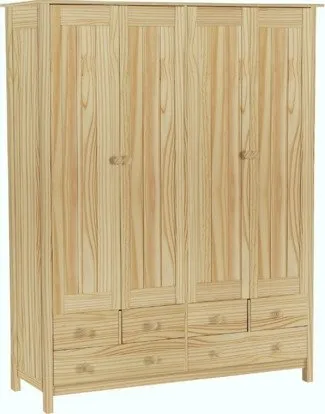 Argos Home New Scandinavia 4 Door 6 Drawer Wardrobe - Pine