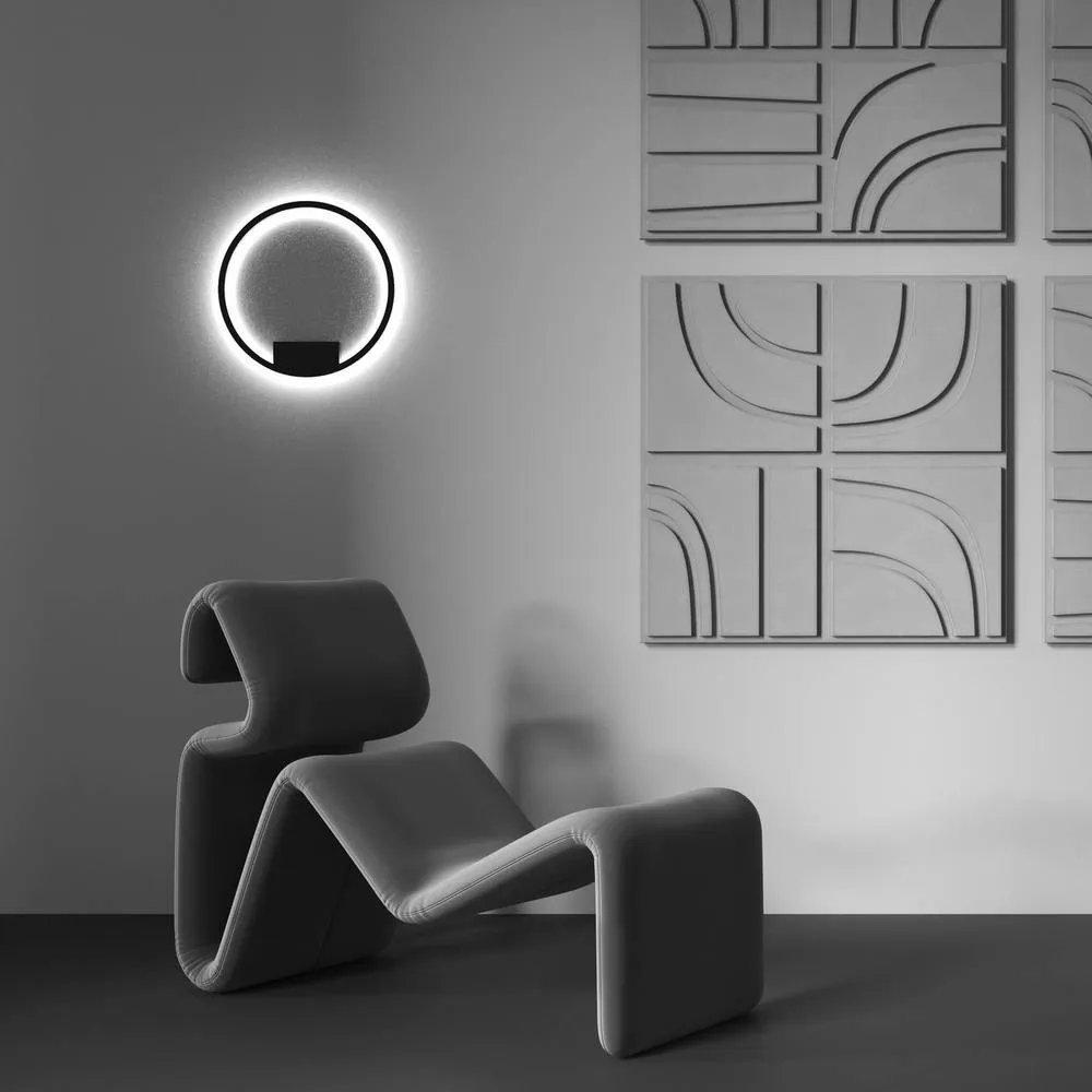 Netlighting Rim LED Wall Lamp Black 3000 4000K Dimmable 2