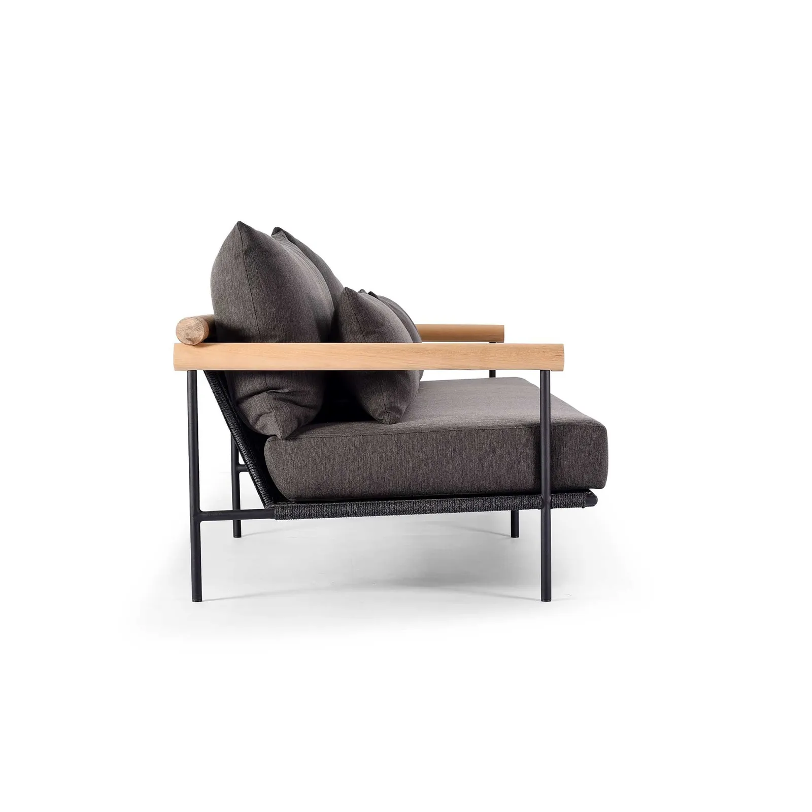 Zanzibar Garden 3.5 Seater, Aluminium, Black | Barker & Stonehouse 6