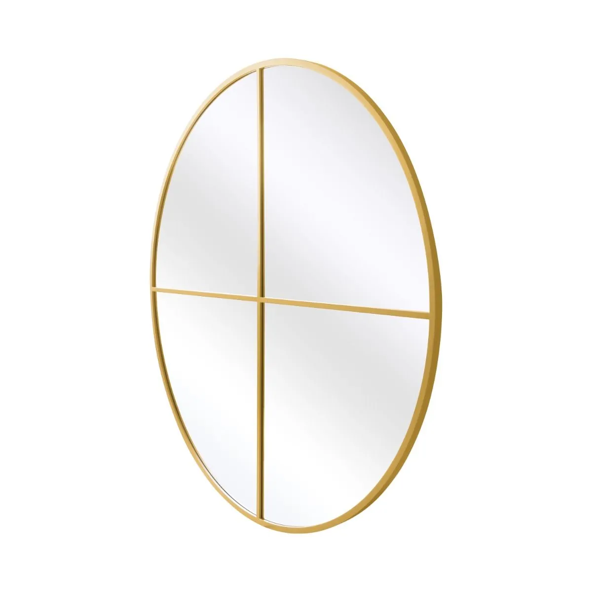MirrorOutlet Gold Extra Large Circular Window Metal Garden Wall Mirror (180x180cm) 6