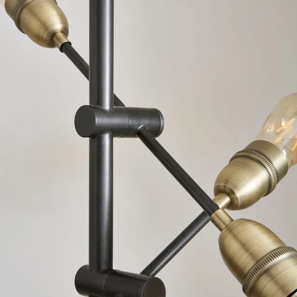 Marsden Industrial 4 Light Floor Lamp 4