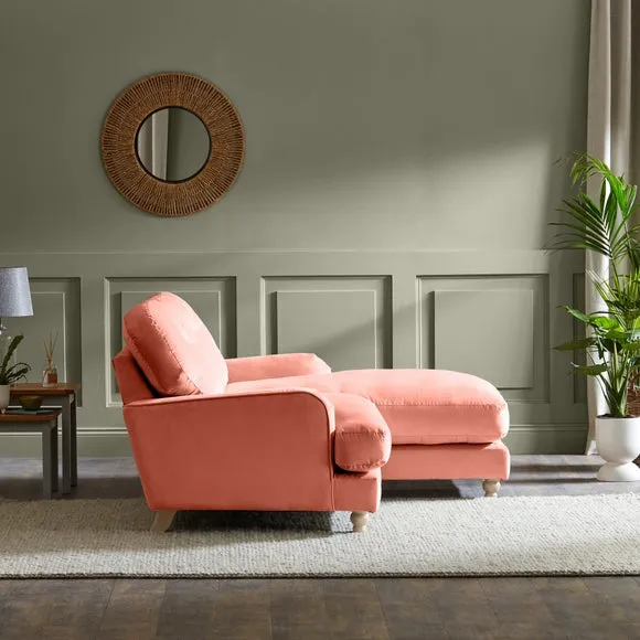 Martha Vintage Velvet Corner Chaise 3