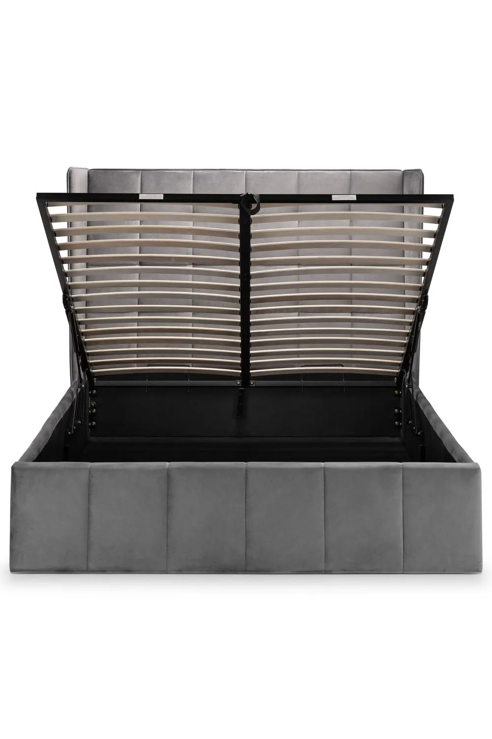 Julian Bowen Gatsby Upholstered Ottoman Storage Bed in Grey 6