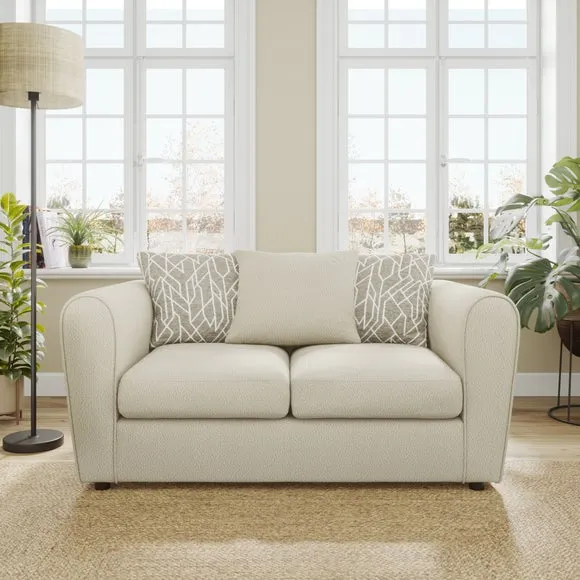 Blake Tonal Boucle Global Geo Combo 2 Seater Sofa