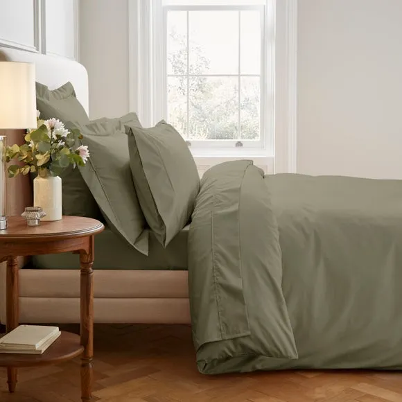 Dorma Crisp & Fresh 400 Thread Count Egyptian Cotton Percale Flat Sheet 2