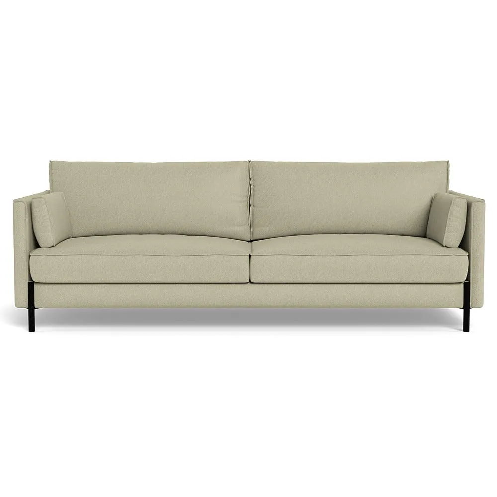 Heal's Tortona 4 Seater Sofa Cotton Grain Black Feet 1