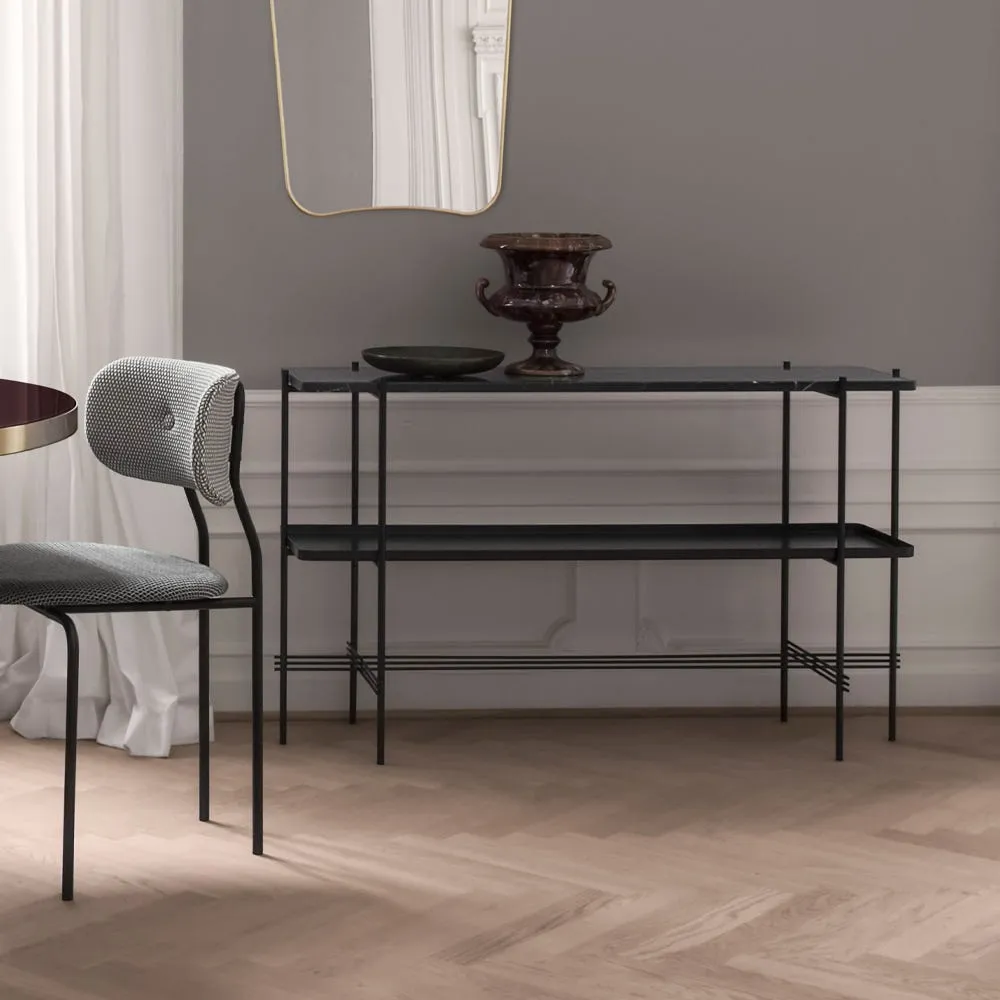 Gubi TS Console Black in Black Marquina Marble 4