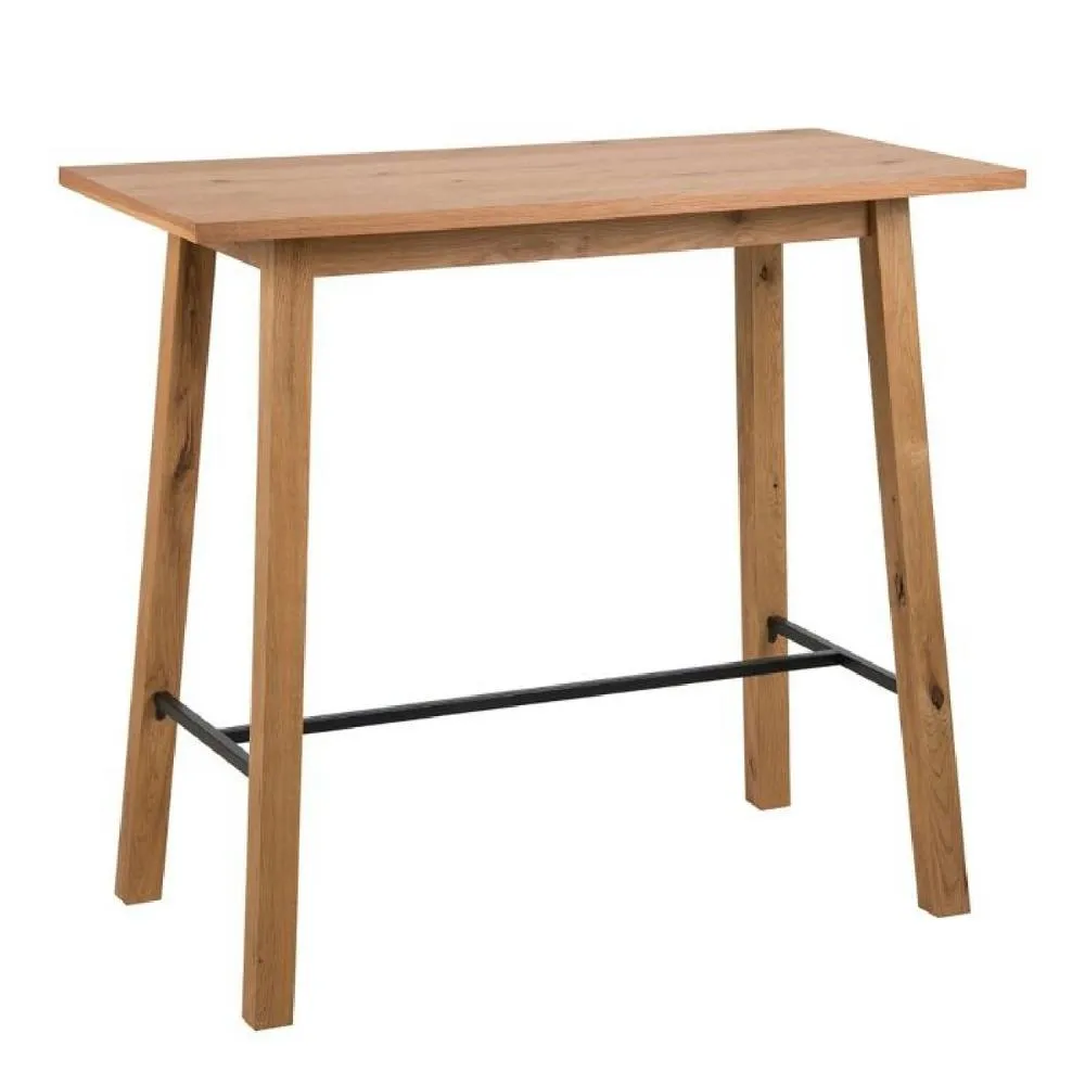 netfurniture Belgravia Bar Table in Oak in Brown