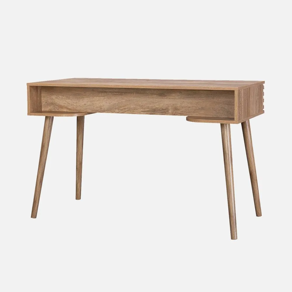sweeek 2-drawers Wooden Effect Desk in Light Brown 3