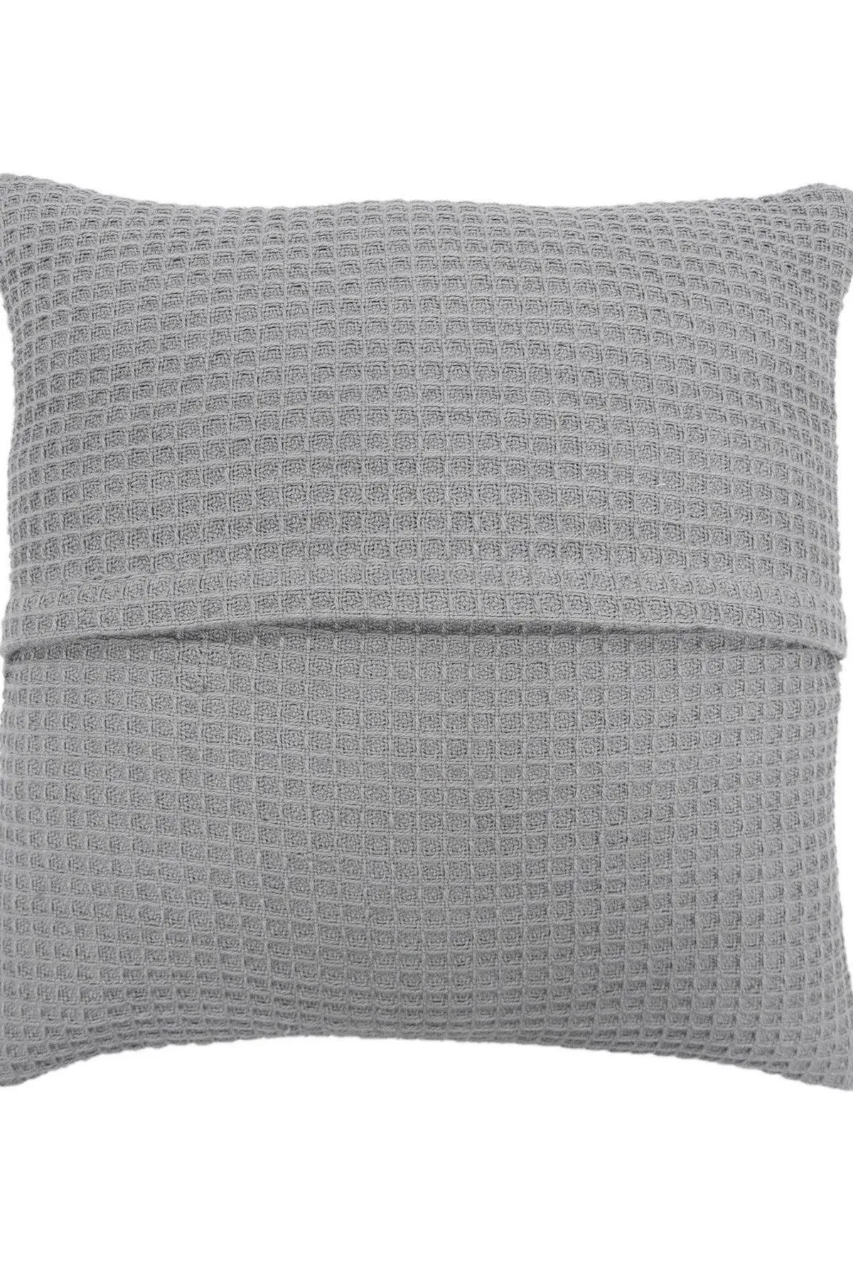 Appletree 'Bruges' Filled Cushion With Geo Waffle Texture in Silver 2
