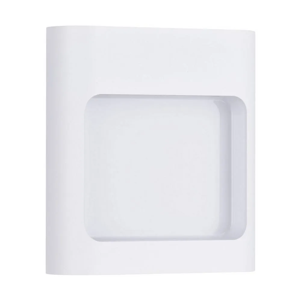 Netlighting Tall Outdoor Flush Wall Lamp Sandy White LED 6W 388lm IP54 3000K
