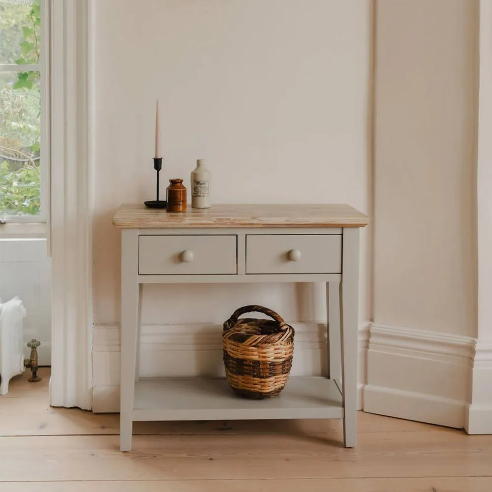 Statement Furniture Florence Console Table with 2 Drawers in Taupe 2