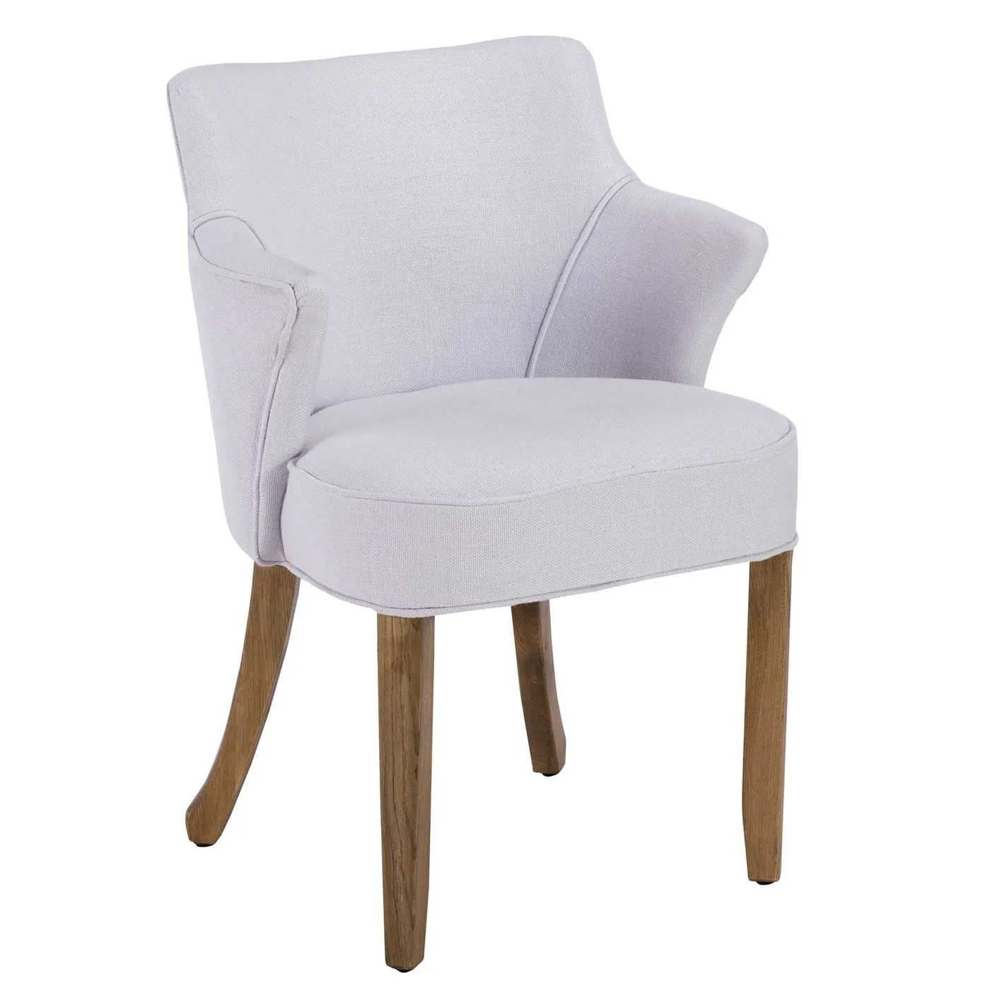 Timothy Oulton Lannister Linen Dining Chair, Ash