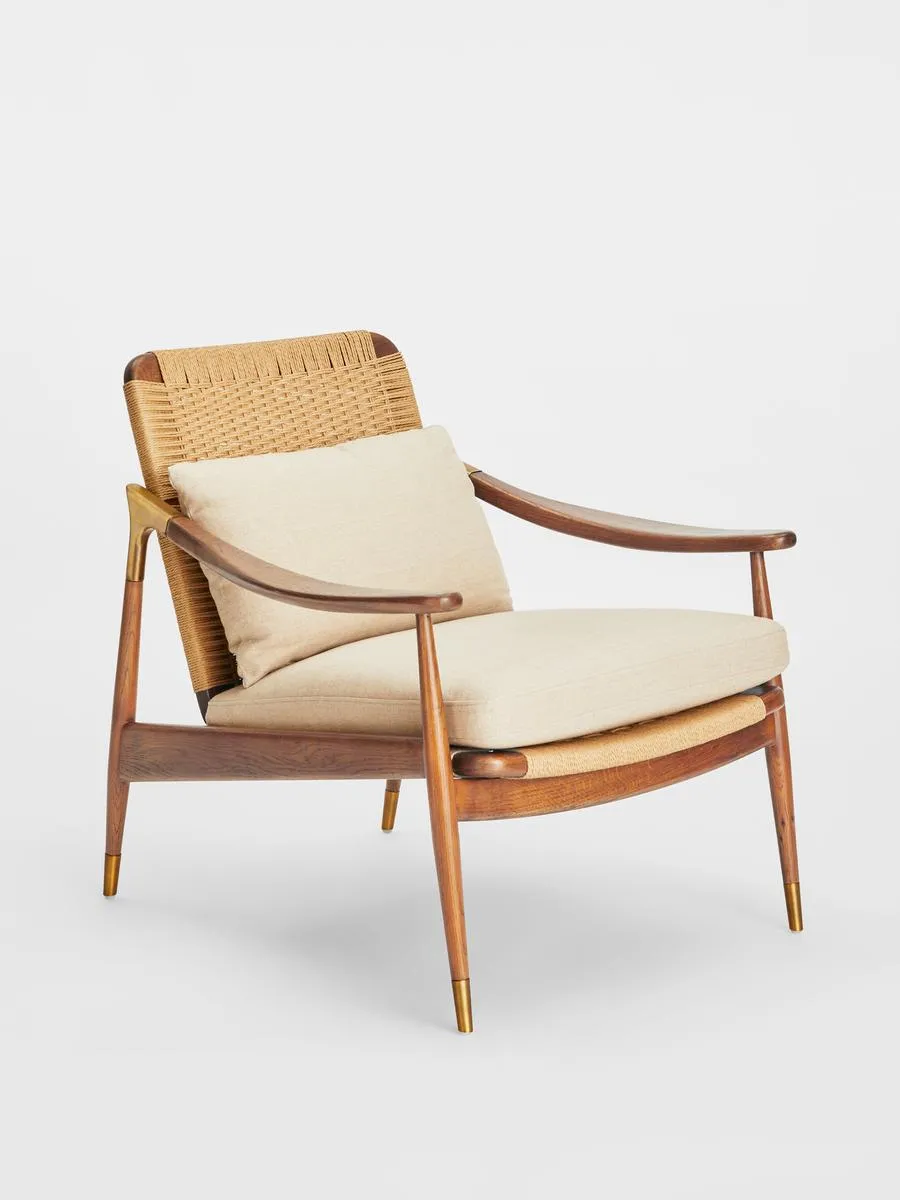 Jonas Armchair, Washed Linen Flax