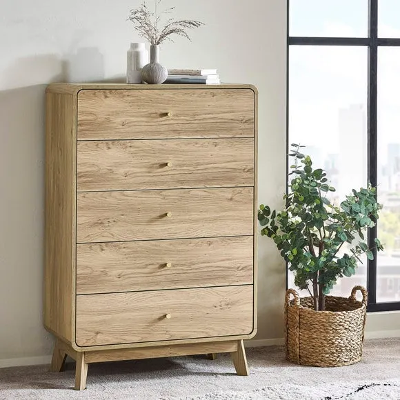 Return - Ingrid 5 Drawer Chest, Brown