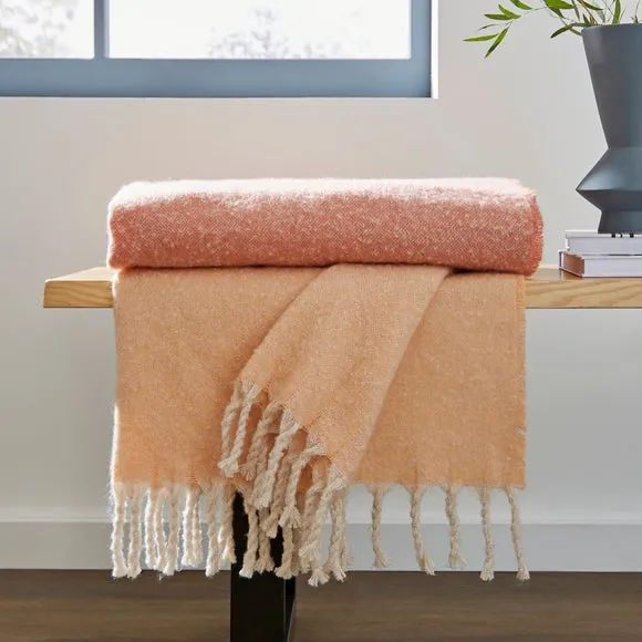 Ombre Mohair Throw Blanket 130x180cm 3