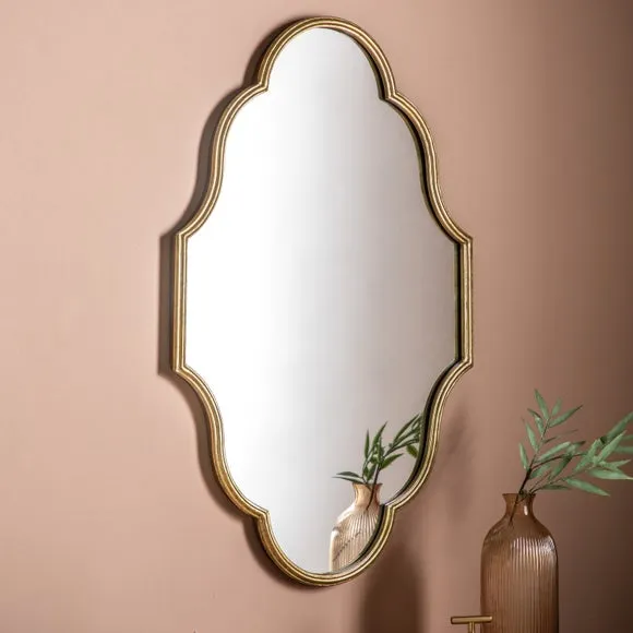 Hurstbourne Gold Wall Mirror