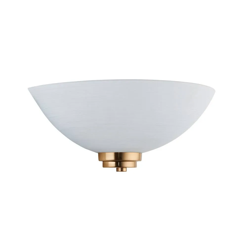Netlighting Welles Flush Wall Uplighter White Glass 1x E27 6