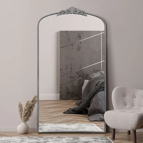 Crown Arched Full Length Wall Mirror 1