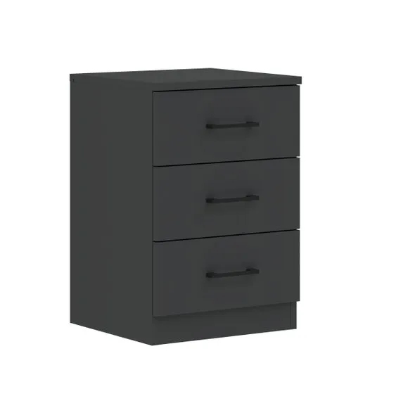 Foster 3 Drawer Bedside Table 6