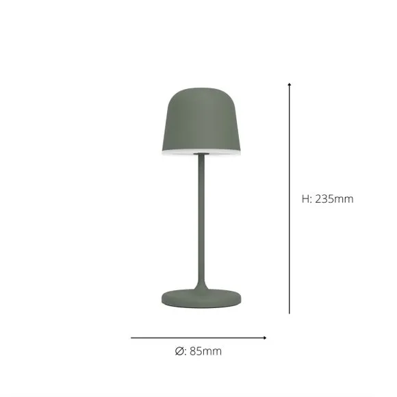 EGLO Mannera Touch Dimmable LED Outdoor Table Lamp 3
