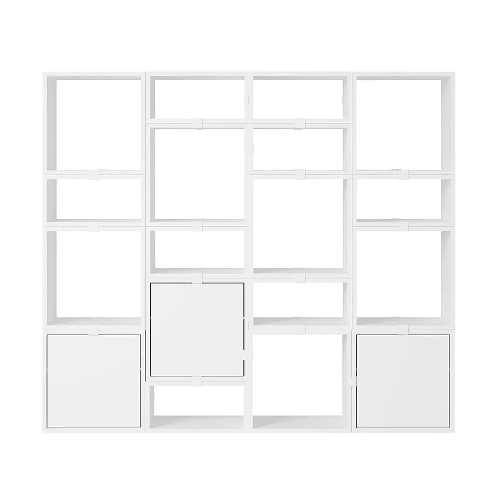 Muuto Stacked Storage System Bookcase Configuration 4 White 2