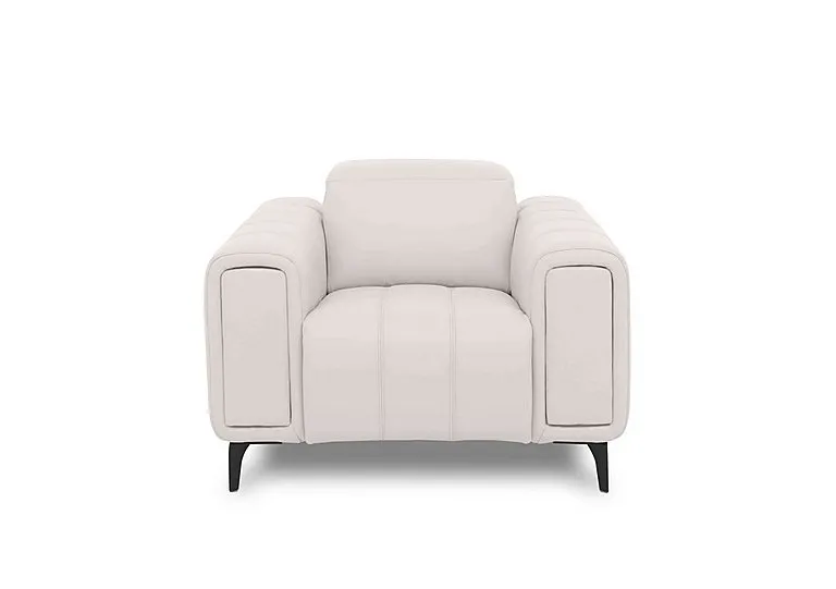 Elphaba Leather Chair with Storage Arms