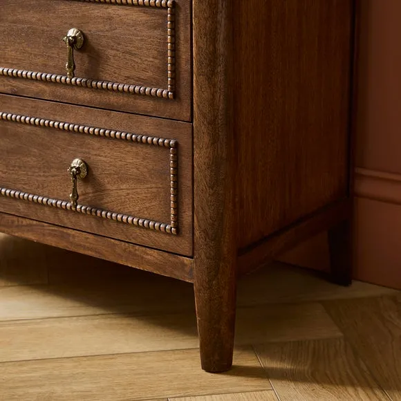 Ettie Beaded 5 Drawer Chest, Mango Wood 4