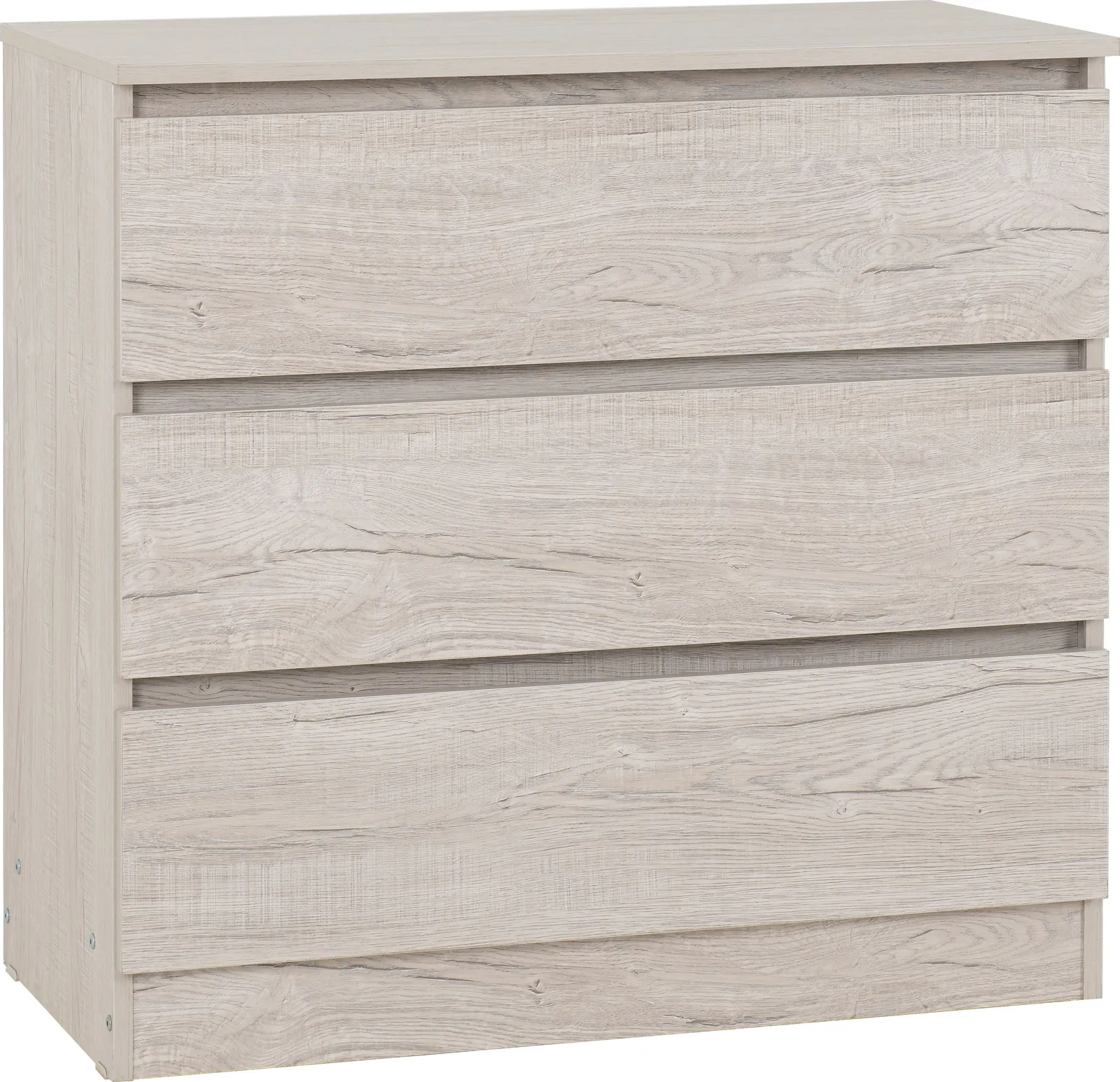Seconique Malvern 3 Drawer Chest in Light Stone 2